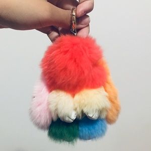 Cute Bunny pom pom Bag charm